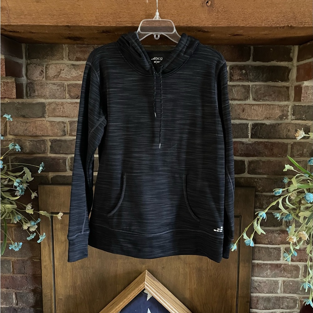 BCG Black Striped M Long Sleeve Hoodie